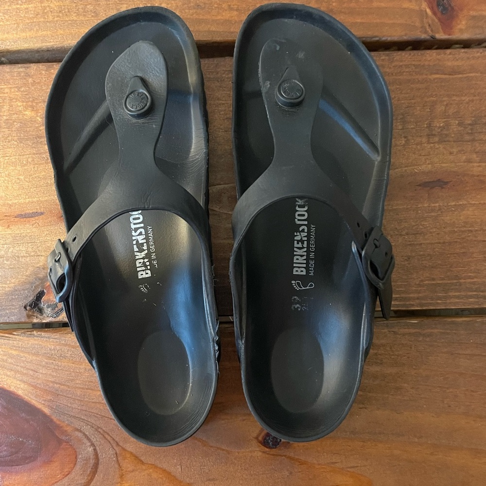 Rubber Black Birkenstocks